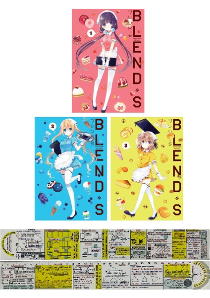 Blend S 1. 2. 3. Ciltler Manga Seti (Matematik Öğreten Cetvel) - Nakayama Miyuki