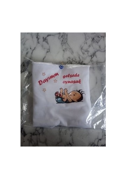 Ribana Dayı Baskılı Yazılı Bebek Body & Zıbın Atlet Çıtçıtlı fiyatları