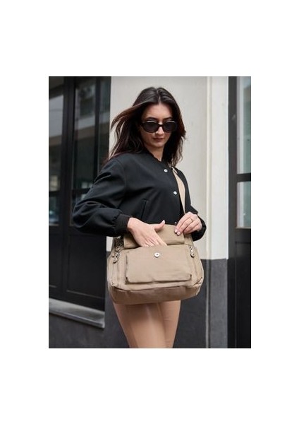 Sanmorris Krinkır Kumaştan Kadın Omuz Çantası modelleri