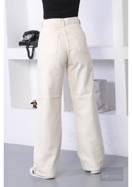 2505 Yüksek Bel Boyfrıend(Salaş) Bol Paça Kot Pantolon fırsatları