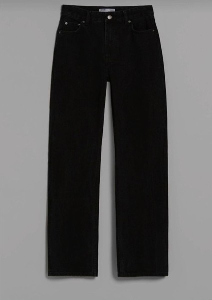 2505 Yüksek Bel Boyfrıend(Salaş) Bol Paça Kot Pantolon