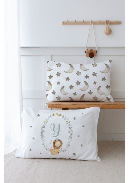 2'li Yastık Kılıfı (35X45) Little Lion Series - Y Harfi