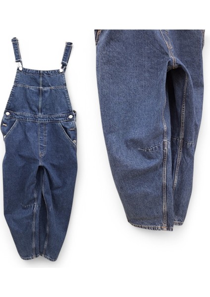 oversize l 40 kot salopet bahçıvan tulum