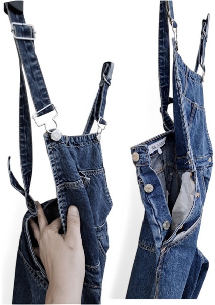 oversize l 40 kot salopet bahçıvan tulum