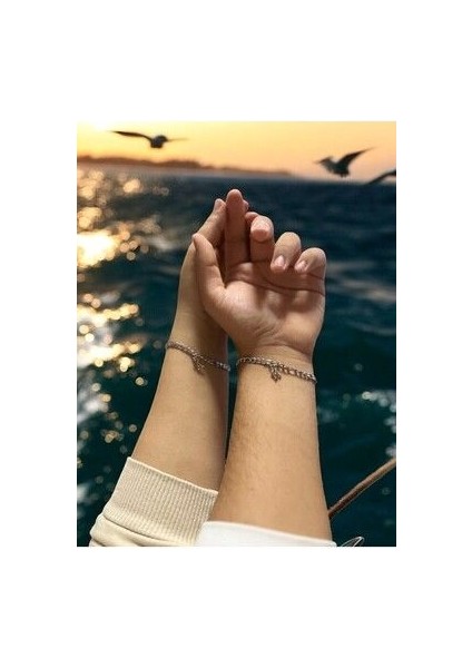 Kararmaz Çelikli 2ADET Harfli Bileklik Sevgili Bilekliği, Çift Bilekliği, Arkadaş Bilekliği