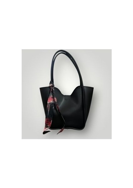 Suni Deri Kadın Fonksiyonel Omuz Çantası Yavrulu