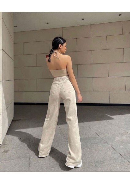 2505 Yüksek Bel Boyfrıend(Salaş) Bol Paça Kot Pantolon fiyatları