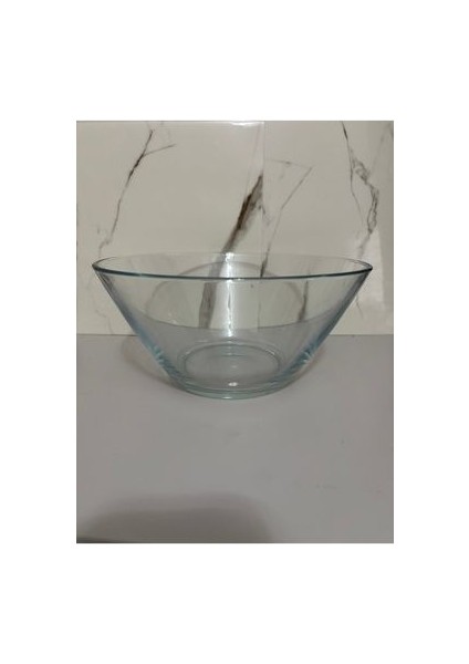 Cam Yuvarlak Kase 2100ML Salata Cips Kasesi