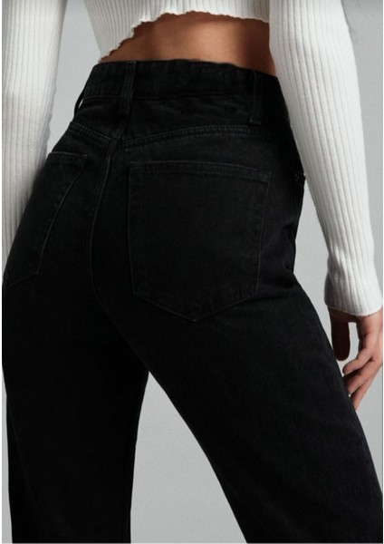 Siyah Straight Fit Jean Kadın Power Likra Kadın Yüksek Bel Toparlayıcı 2024 fiyatları
