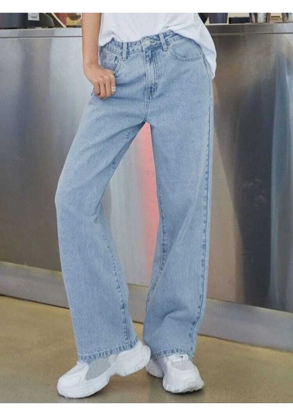 2505 Yüksek Bel Boyfrıend(Salaş) Bol Paça Kot Pantolon fiyatları