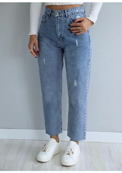 Mavi Lazer Kesim Jean Pantolon