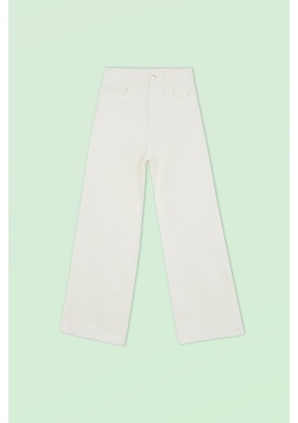 2505 Yüksek Bel Boyfrıend(Salaş) Bol Paça Kot Pantolon