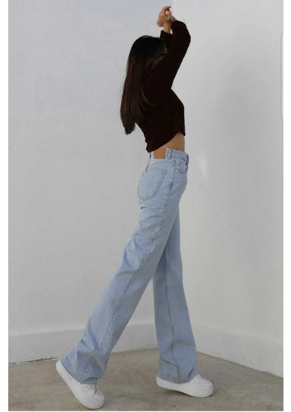2505 Yüksek Bel Boyfrıend(Salaş) Bol Paça Kot Pantolon fiyatları