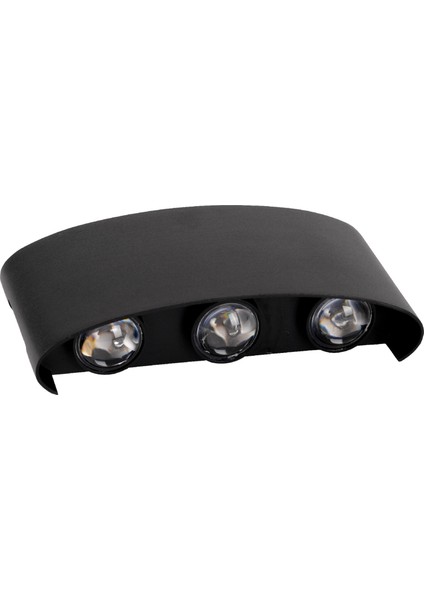 Led Duvar Aplik Metal Siyah Kasa Iki Yönlü 6X1W 3000K Ack fiyatları