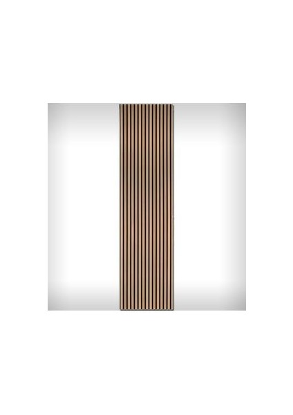 60X275 Akustik Ahşap Duvar Paneli, 8 mm, Mdflam, Meşe Kaplama