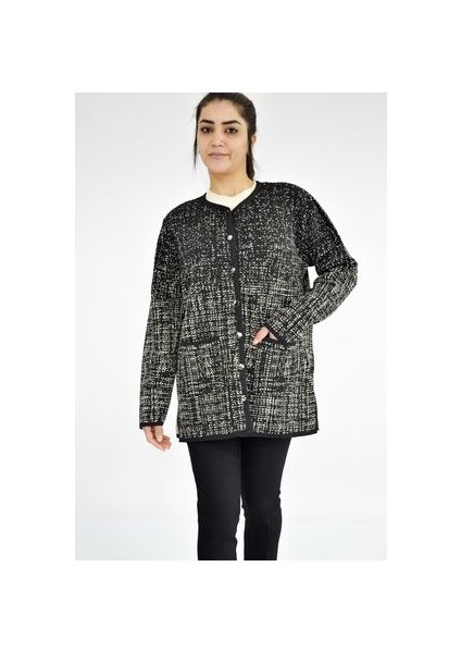 Kum Desenli Triko Hırka modelleri