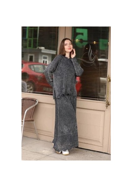 Etnik Bohem Otantik Tarz Antik Yıkama % Yüz Pamuk Standart Beden Etek Tunik Triko Takım indirimleri