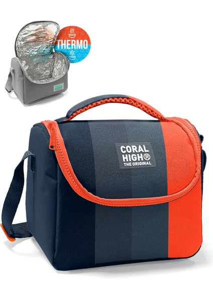 Kids Renkli Çizgili Thermo Beslenme Çantası 11798