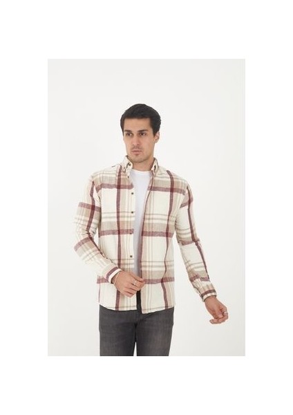 Erkek Slim-Fit Oduncu Gömleği