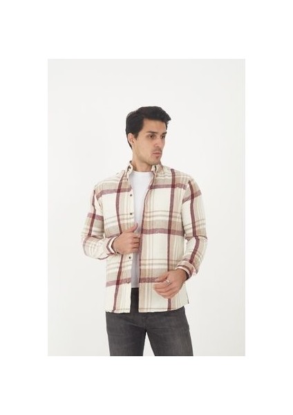 Erkek Slim-Fit Oduncu Gömleği