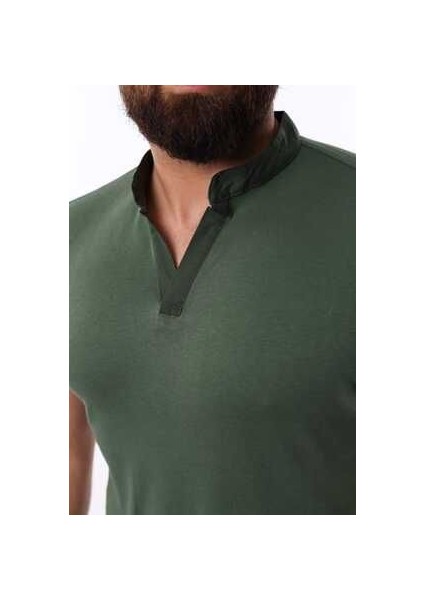 Slim-Fit Hakim Yaka Erkek T-Shirt modelleri