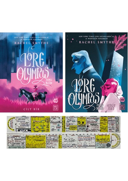 Lore Olympus 1. 2. Ciltler Çizgi Roman Seti (Matematik Öğreten Cetvel) - Rachel Smythe