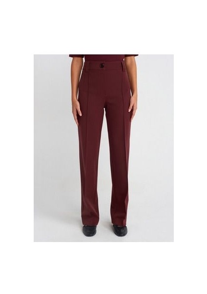 4888 Uzun Pantolon-Bordo modelleri