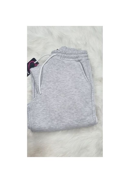Kadın Üç Iplik Içi Şardonlu Cepli Jogger Eşofman Altı