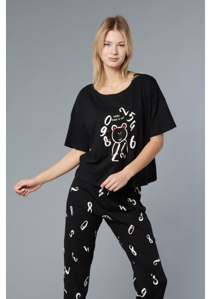 Pamuk Kadın Pijama Takımı - Oversize 4 Mevsim [2025- Sprıng]