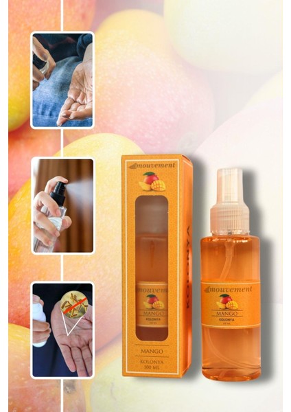 4'lü Sprey Kolonya Set 100 ml Lavanta-Mango-Okyanus-Sandal