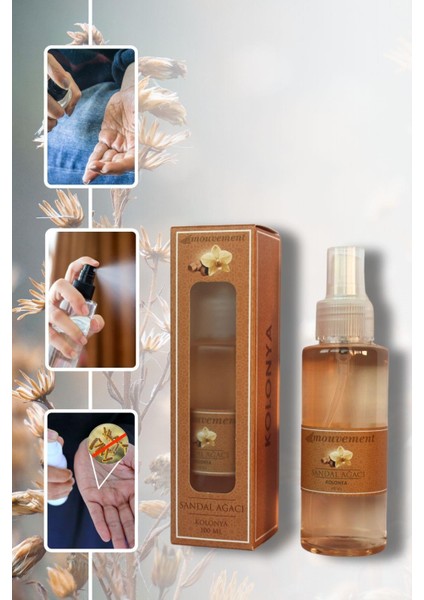 4'lü Sprey Kolonya Set 100 ml Lavanta-Mango-Okyanus-Sandal