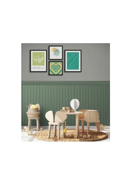 Dekoratif Ahşap Duvar Paneli, 4mm Ham Mdf, Boyanabilir Duvar Çıtası (35 cm x 100 cm )