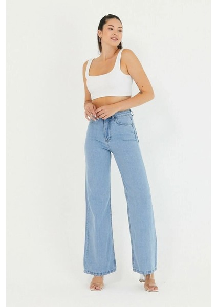 2505 Yüksek Bel Boyfrıend(Salaş) Bol Paça Kot Pantolon fiyatları