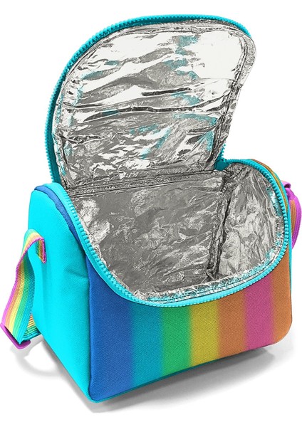 Kids Renkli Çizgili Thermo Beslenme Çantası 22773 fırsatları