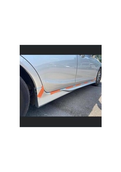 Honda Civic Fb7 Uyumlu Marşpiyel Takımı Boyasız Ham Siyah Fiberclass