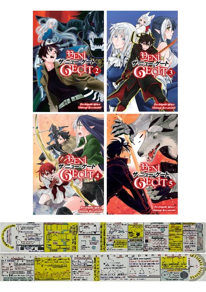 Yeni Geçit 2. 3. 4. 5. Ciltler Manga Seti (Matematik Öğreten Cetvel) - Yoshiyuki Miwa