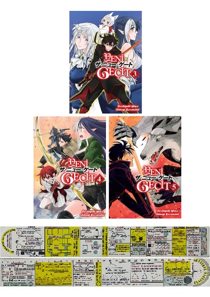 Yeni Geçit 3. 4. 5. Ciltler Manga Seti (Matematik Öğreten Cetvel) - Yoshiyuki Miwa