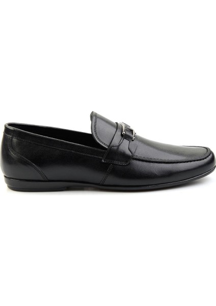 Siyah Deri Erkek Loafer Ayakkabı E01757716103