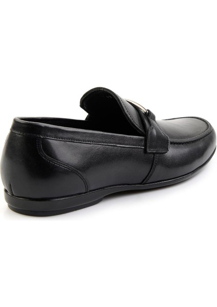 Siyah Deri Erkek Loafer Ayakkabı E01757716103