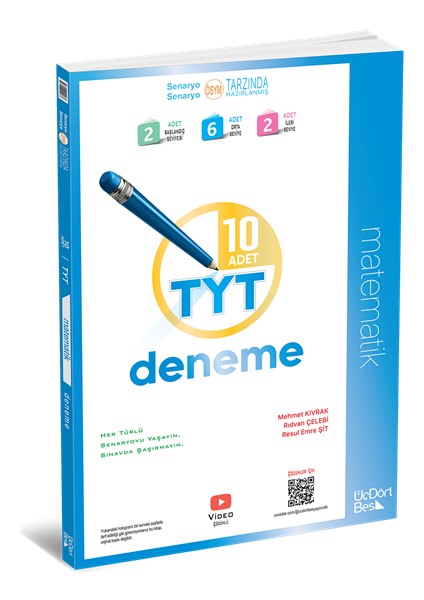 Üçdörtbeş Tyt Matematik Soru Bankası Tyt Matematik Deneme Ikili Set 2025