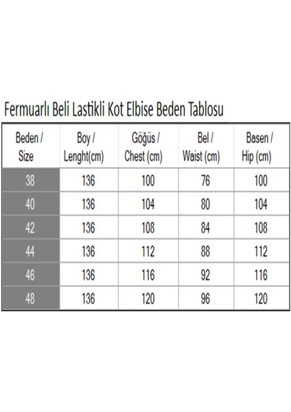 Fermuarlı Beli Lastikli Kot Elbise Açık Mavi 19240