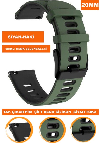 Huawei Watch Gt Gt2 Gt3 42MM Kasa Model Uyumlu 20MM Silikon Saat Kordonu Kayışı A5620MM