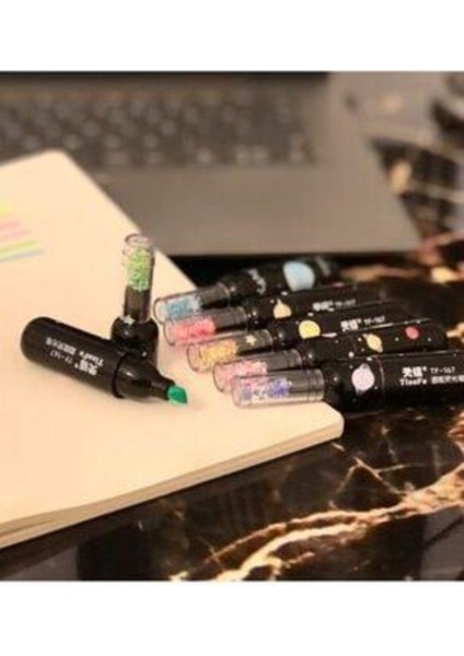 Özel Çantalı Galaxy 6'lı Keçeli Kalem