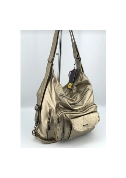 Mega Çok Bölmeli Yıkama Deri Omuz ve Sırt Çantası modelleri