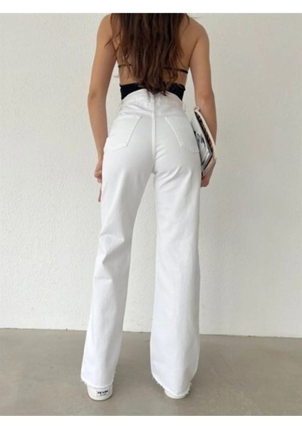 2505 Yüksek Bel Boyfrıend(Salaş) Bol Paça Kot Pantolon fırsatları