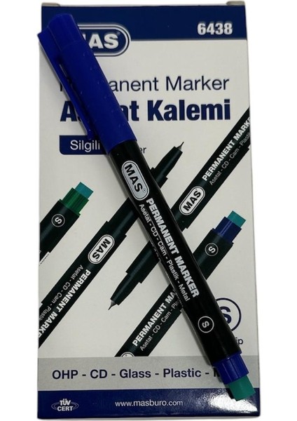 Permanent CD Kalemi (S) Mavi 12 Adet