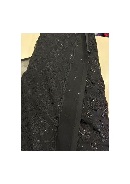 Şifon Üzerine Pullu Kumaş indirimleri