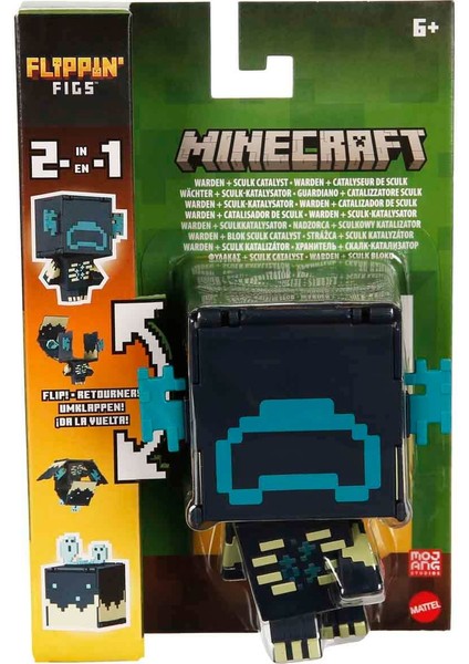 Minecraft Flipping' Figs 2in1 Dönüşen Figür HTL43 - Warden ve Sculk Catalyst JCN20