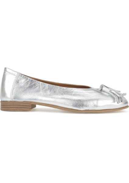 , Hakiki Deri Kadın Babet 1511033Z2145 Silver