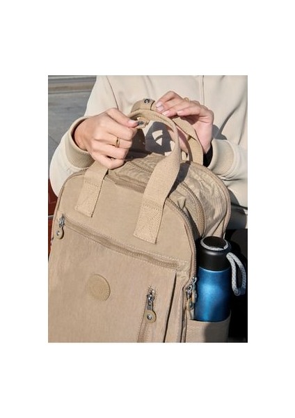 Sanmorris Krinkır Kumaştan Unisex Laptop Okul ve Spor Çantası fırsatları